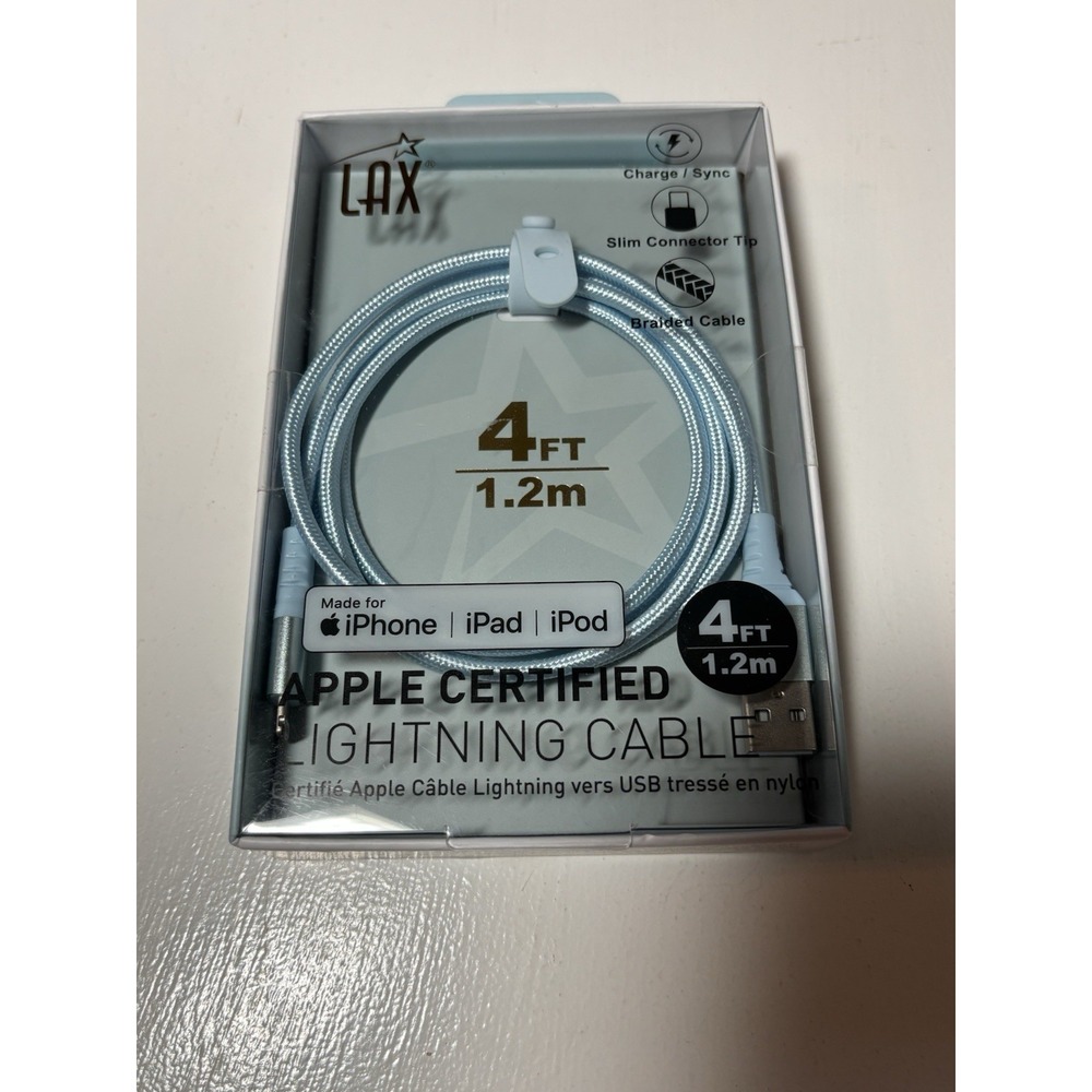 Brand New LAX iPhone/iPad charger lightening cable 4ft